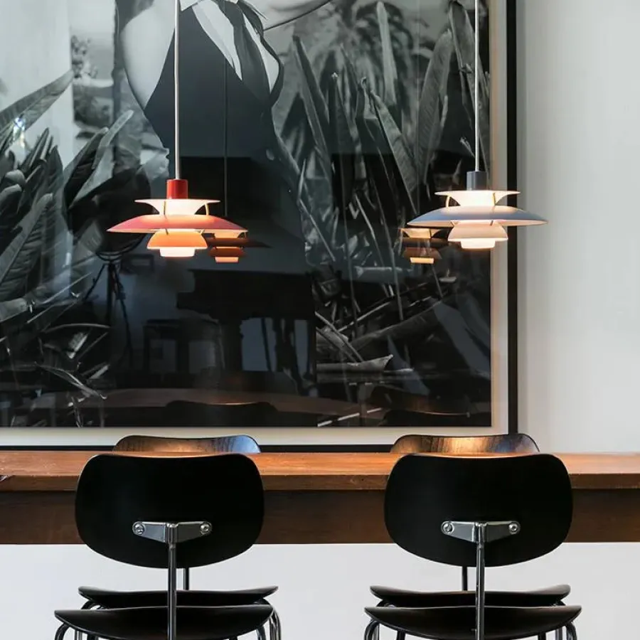 PH 5 Mini Pendant, Monochrome Burgundy af Poul Henningsen<Louis Poulsen Sale