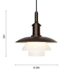 PH 3/3 Pendel, Aged Brass fra<Louis Poulsen Clearance