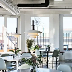 PH 3½-3 Pendel, hvid af Poul Henningsen<Louis Poulsen New