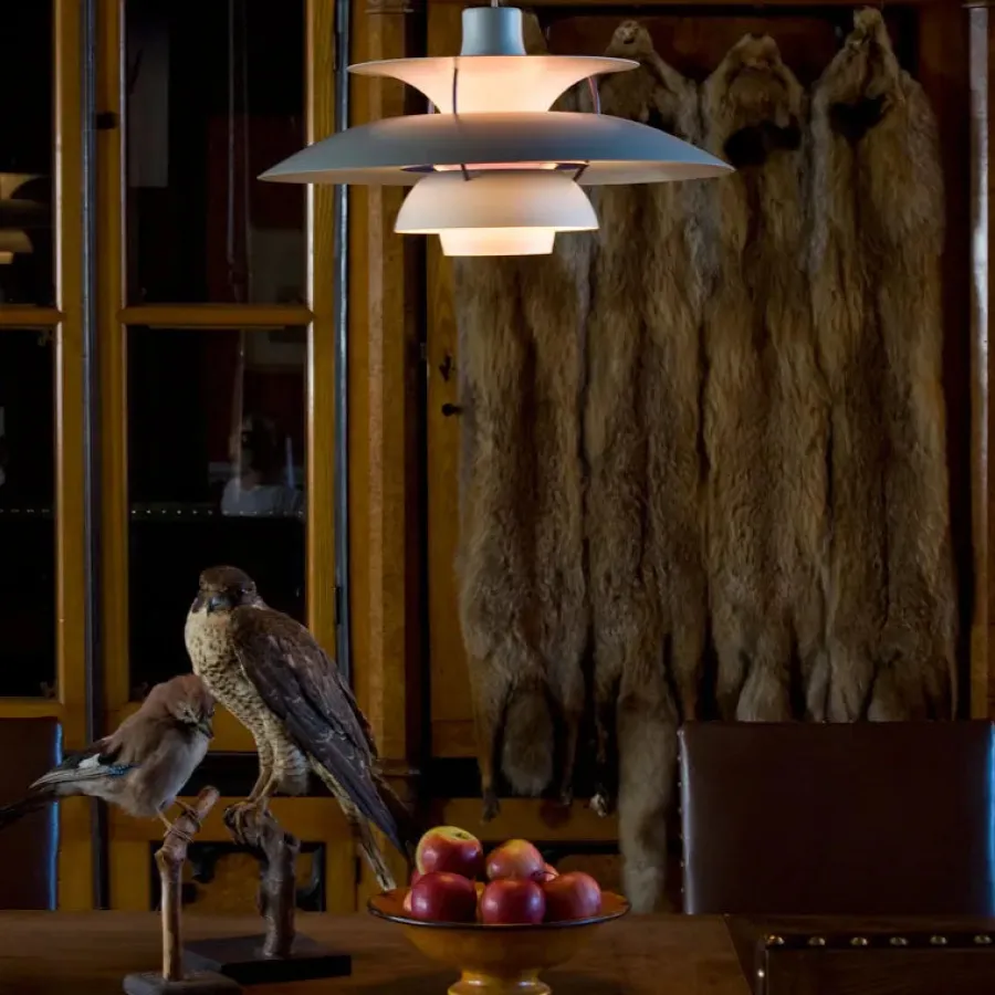 PH 5 pendel, Pastel Blue Rose Peach af Poul Henningsen<Louis Poulsen Best