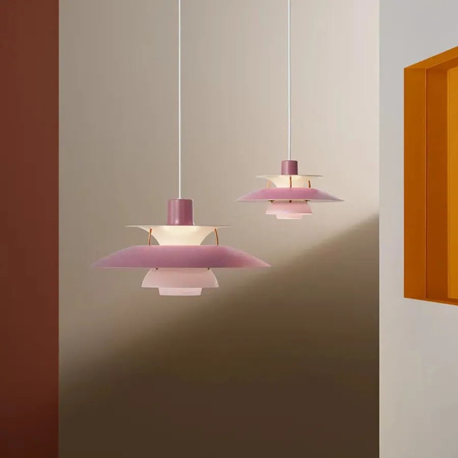 PH 5 pendel, Pastel Blue Rose Peach af Poul Henningsen<Louis Poulsen Best