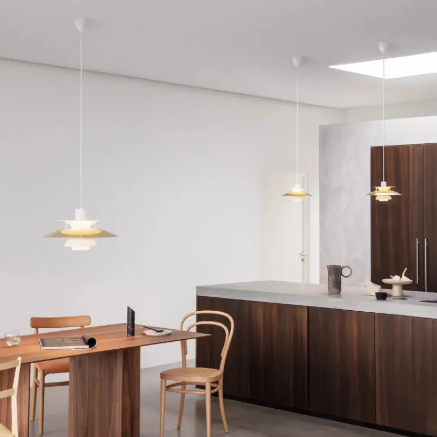 PH 5 pendel, Pastel Blue Rose Peach af Poul Henningsen<Louis Poulsen Best