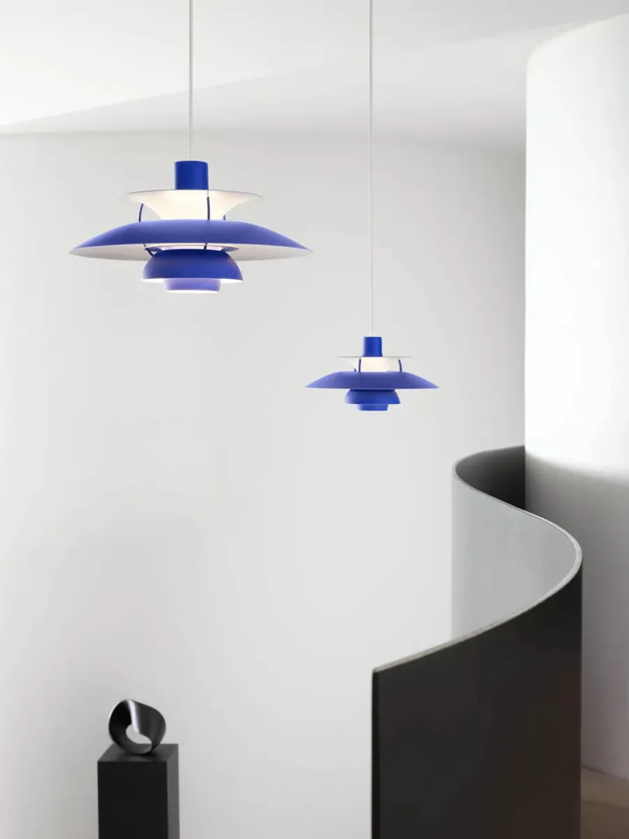 PH 5 pendel, Pastel Blue Rose Peach af Poul Henningsen<Louis Poulsen Best