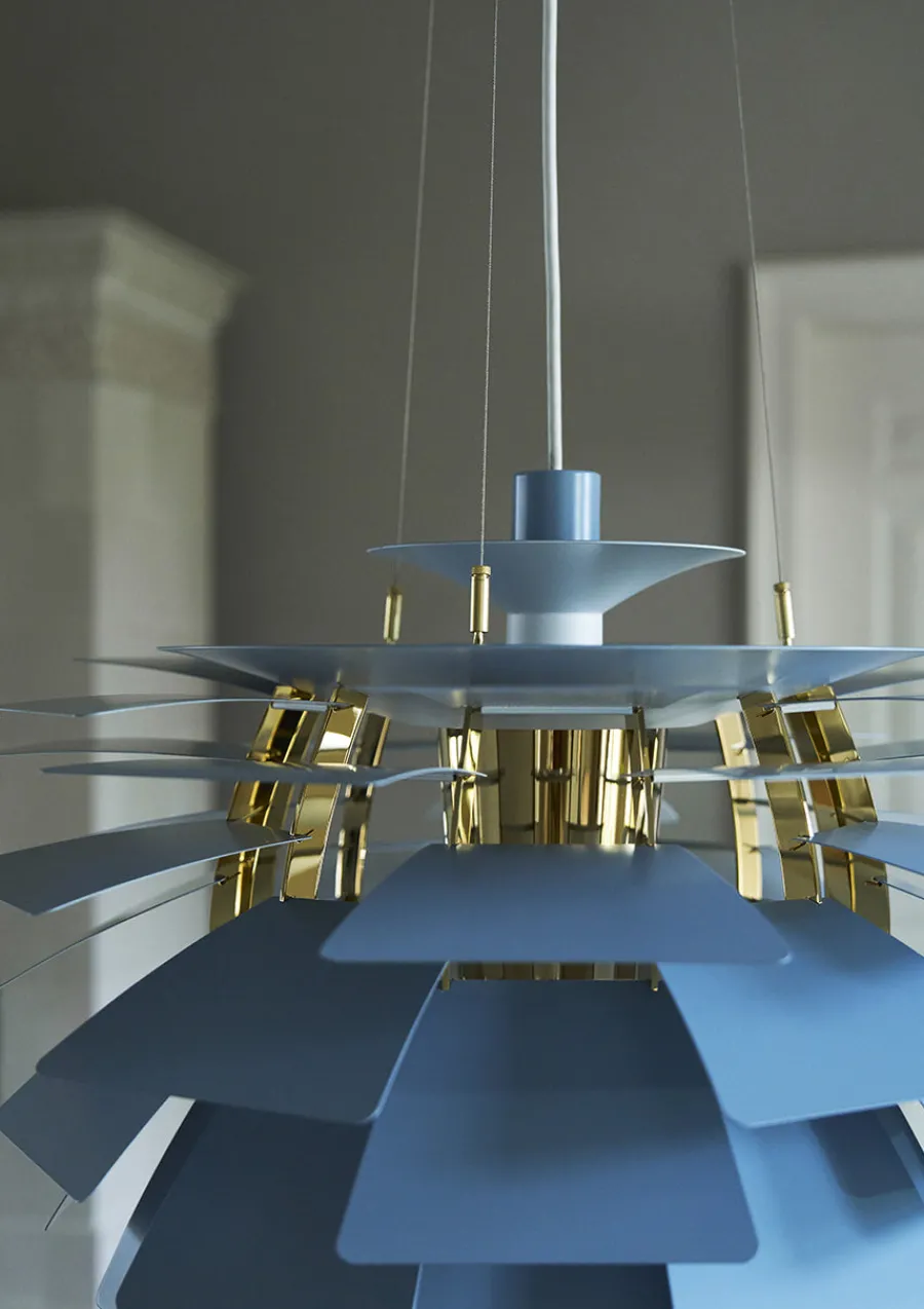 PH Artichoke Dusty Blue/Brass fra<Louis Poulsen New