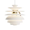 PH Snowball, soft white/brass af Poul Henningsen<Louis Poulsen Outlet