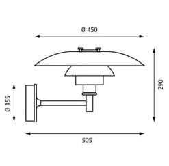 PH Udendørs kobberlampe fra<Louis Poulsen Sale