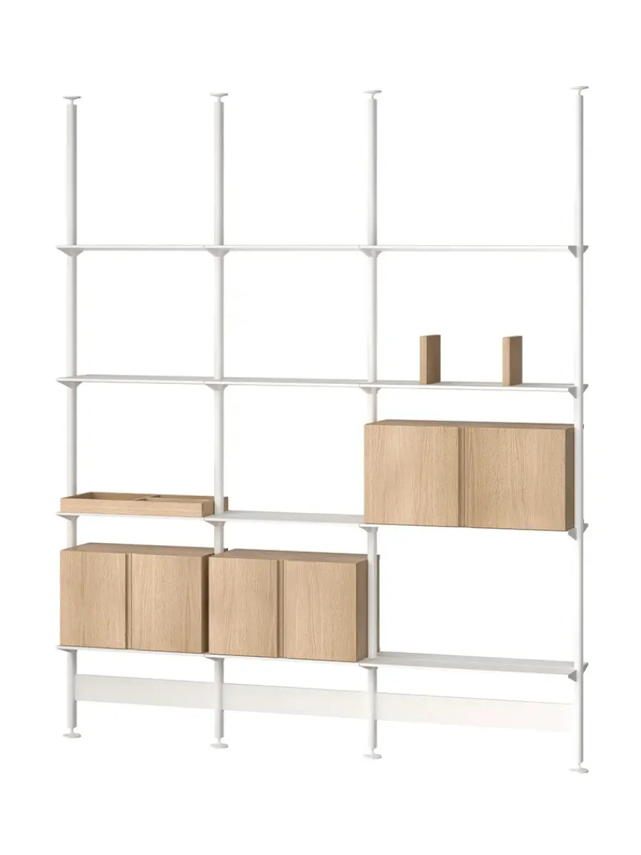 Pira G2 Floor-to-Ceiling Shelving Bundle C fra String<String Furniture Discount