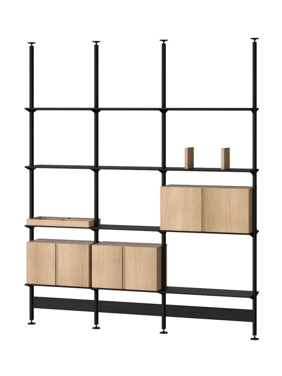 Pira G2 Floor-to-Ceiling Shelving Bundle C fra String<String Furniture Discount