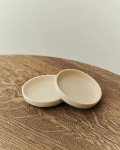 Pisu 09 Plate 2 pcs, vanilla white fra<Louise Roe