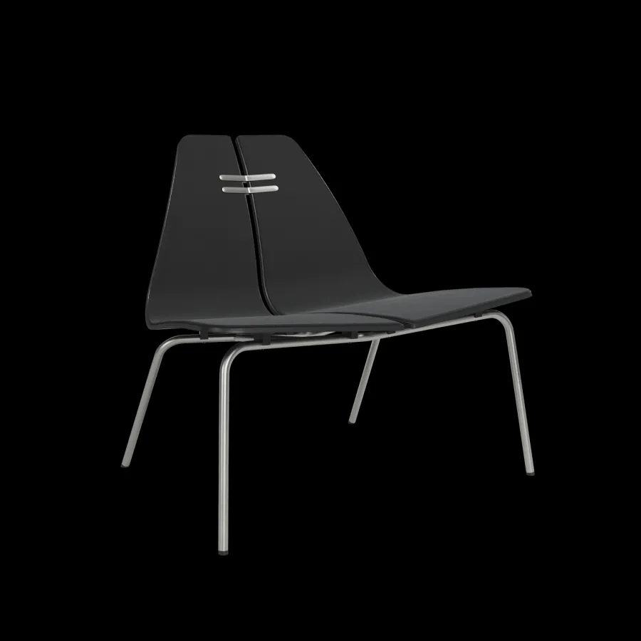 PK23 forsidepolstret, Black af Poul Kjærholm<Fritz Hansen Clearance