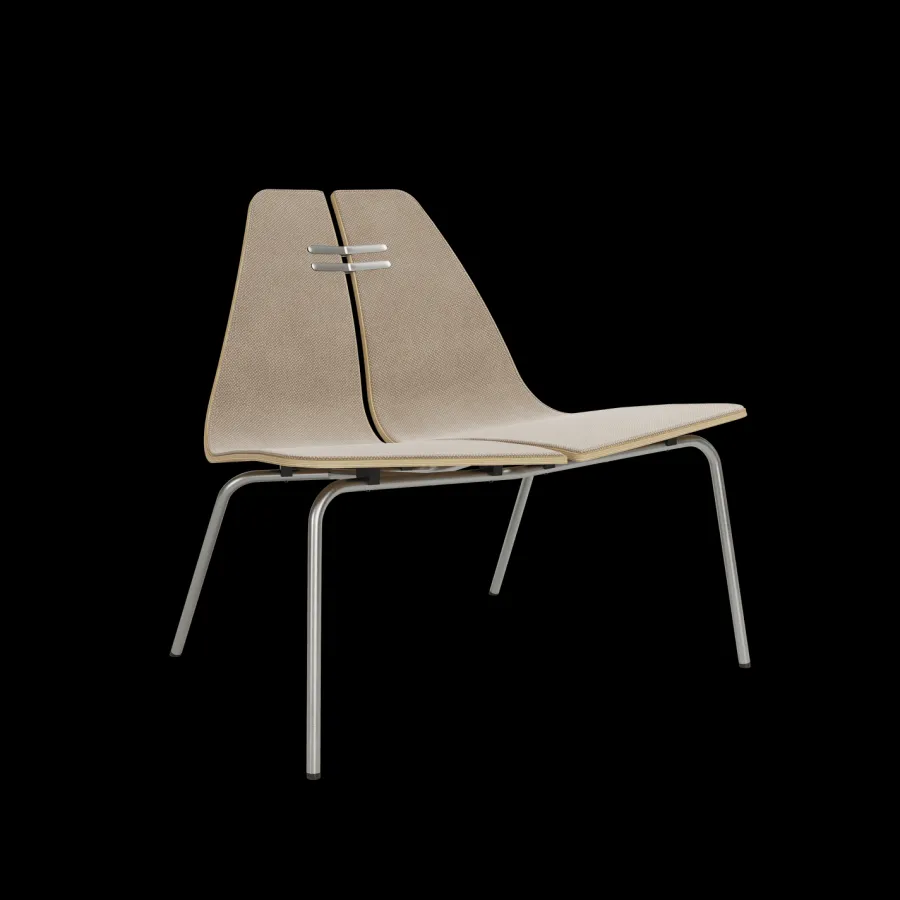 PK23 forsidepolstret, Black af Poul Kjærholm<Fritz Hansen Clearance