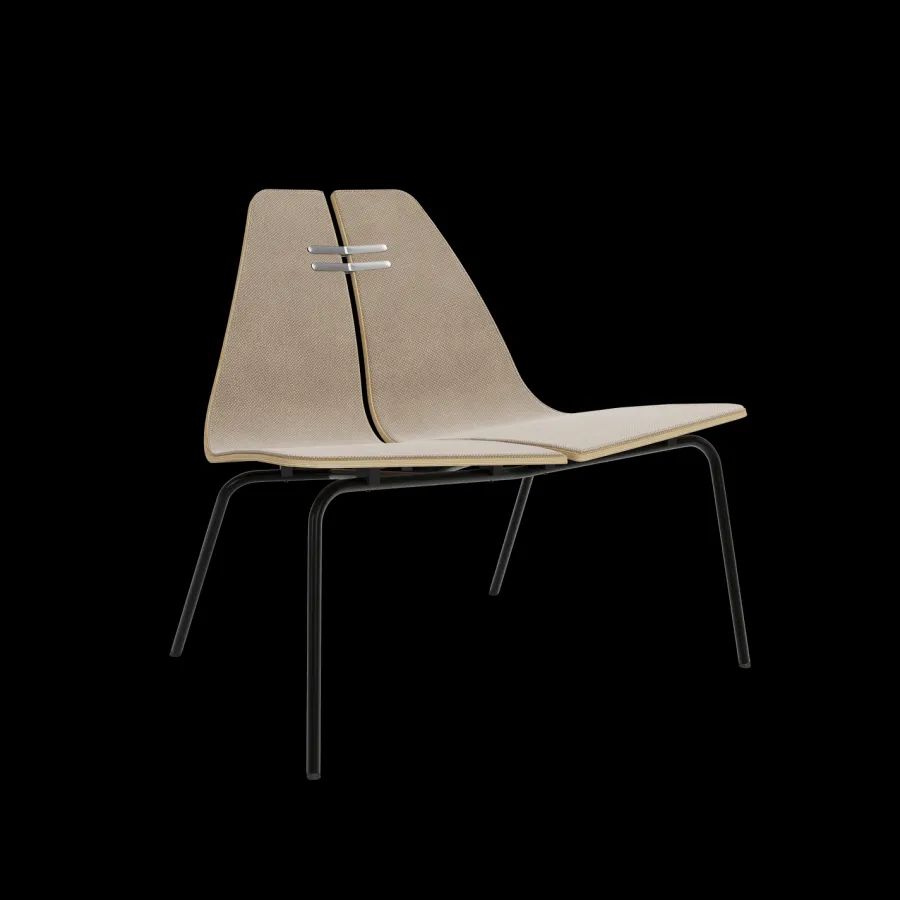 PK23 forsidepolstret, Black af Poul Kjærholm<Fritz Hansen Clearance