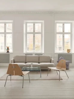 PK23 Lounge Chair, oak/steel af Poul Kjærholm<Fritz Hansen Hot