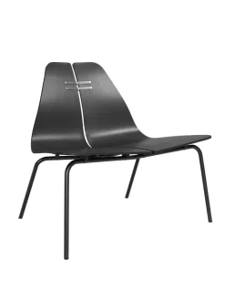 PK23 Lounge Chair, oak/steel af Poul Kjærholm<Fritz Hansen Hot