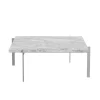 PK61 Sofabord Jubilæumsudgave, grey-white marmor af Poul Kjærholm<Fritz Hansen
