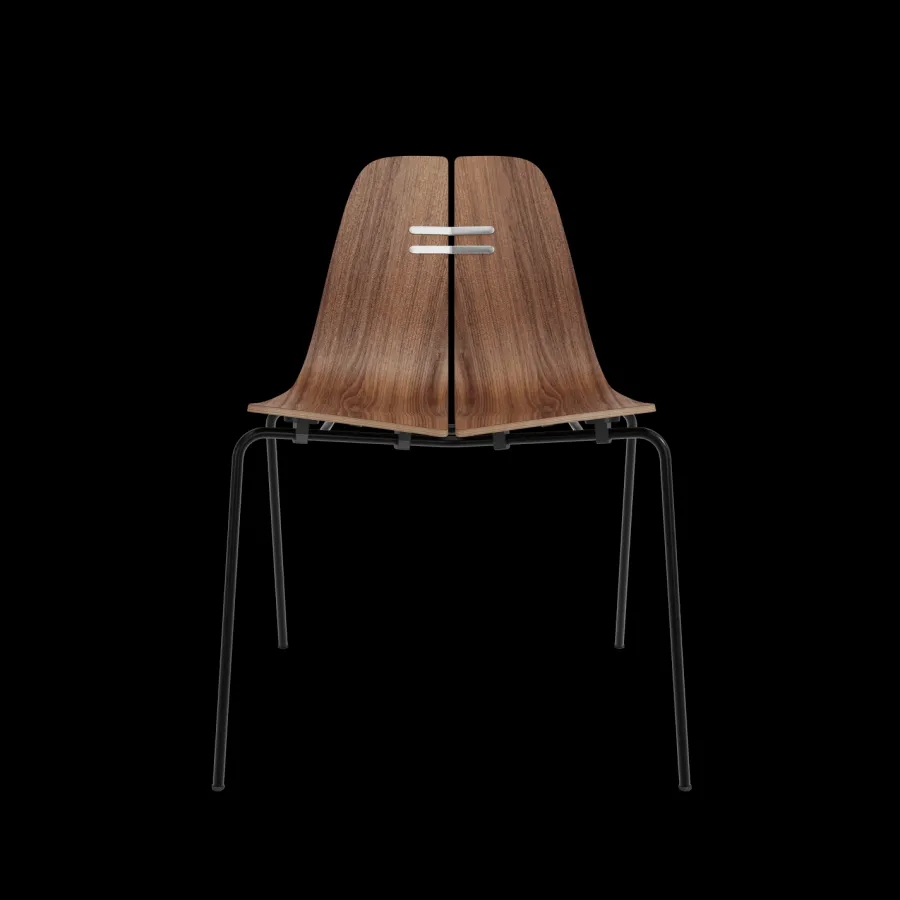 PK3 spisebordsstol, valnød af Poul Kjærholm<Fritz Hansen