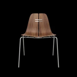 PK3 spisebordsstol, valnød af Poul Kjærholm<Fritz Hansen