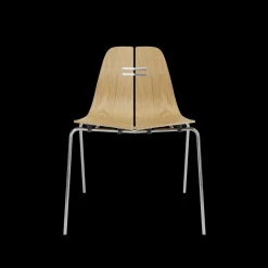 PK3 spisebordsstol, valnød af Poul Kjærholm<Fritz Hansen