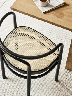 PK15 Stol, sortfarvet ask af Poul Kjærholm<Fritz Hansen Online