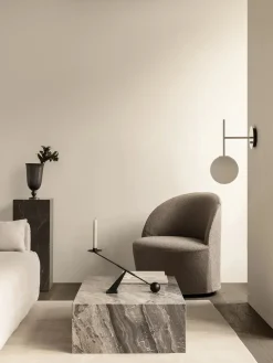 Plinth Low Grey Kendzo marmor fra<Audo Copenhagen