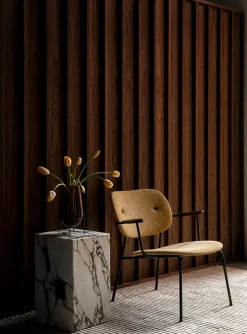 Plinth Tall, grey galaxy marble fra<Audo Copenhagen