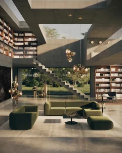 Plump Sofa m. Chaiselong, elle 0200 fra<Tom Dixon