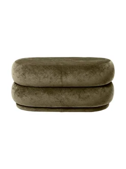 Pouf Oval, faded velvet fra<Ferm Living Hot
