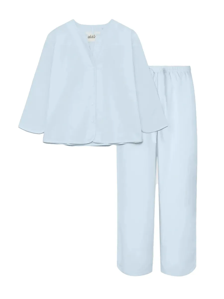 Pyjamas Poplin, pure ecru fra<Aiayu Hot