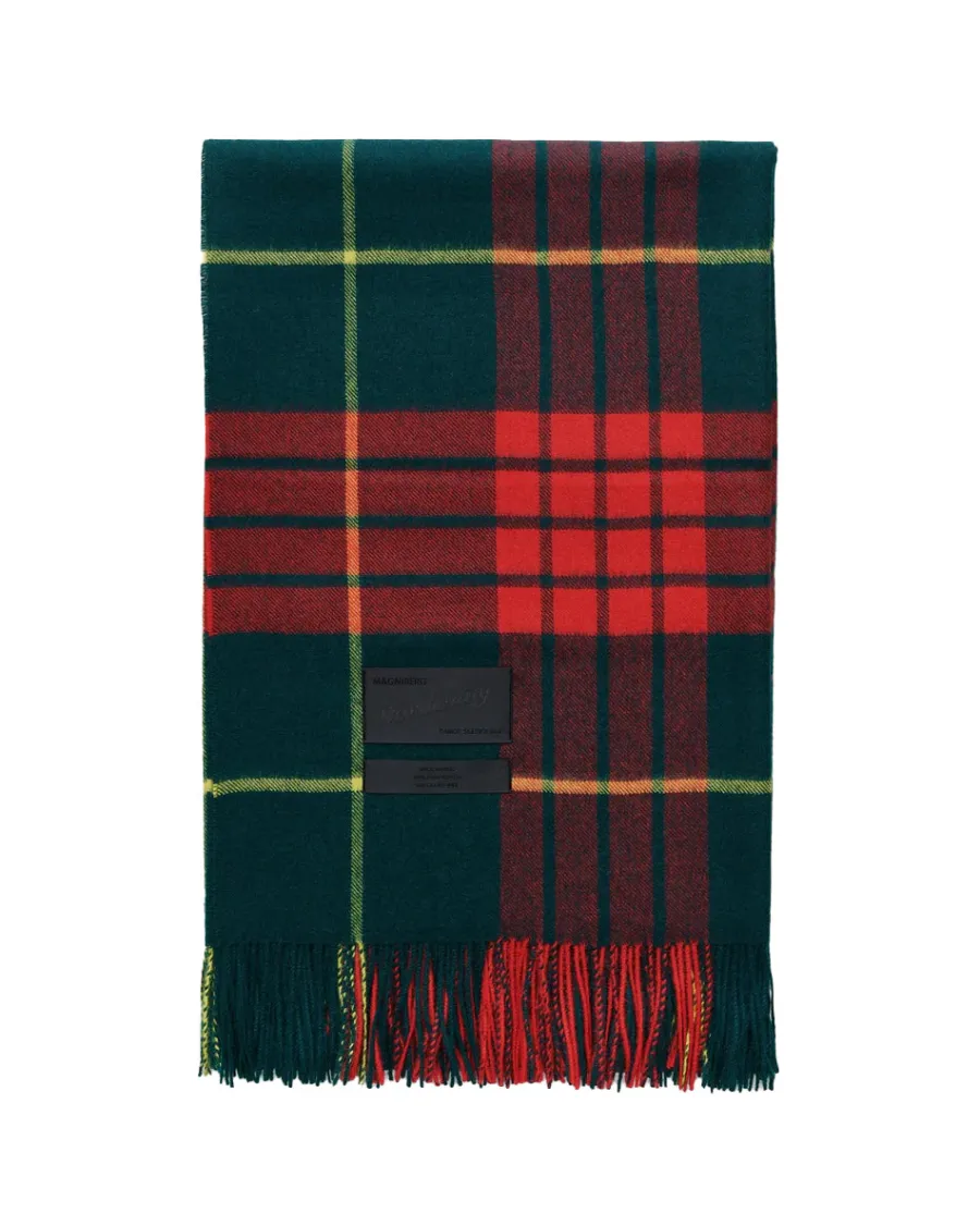 Queen blanket - Field yellow tartan fra<Magniberg Online