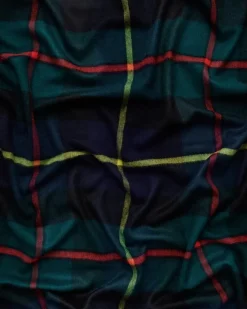 Queen blanket - Scottish green tartan fra<Magniberg Best