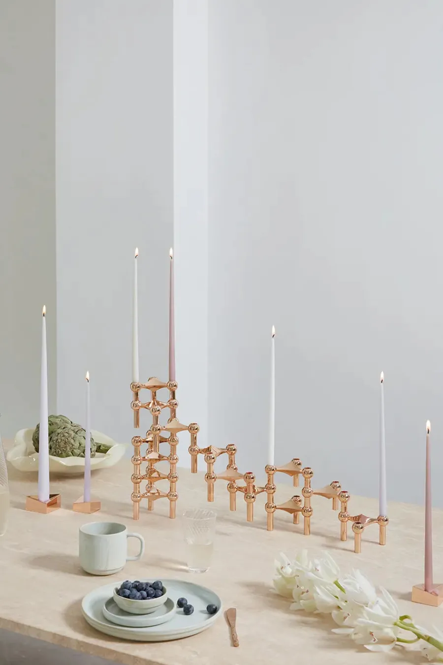 Reflect Lysestage, rosa guld fra<STOFF Nagel