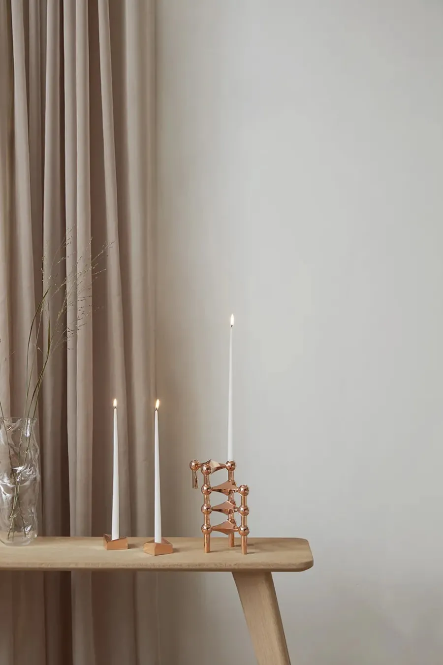 Reflect Lysestage, rosa guld fra<STOFF Nagel