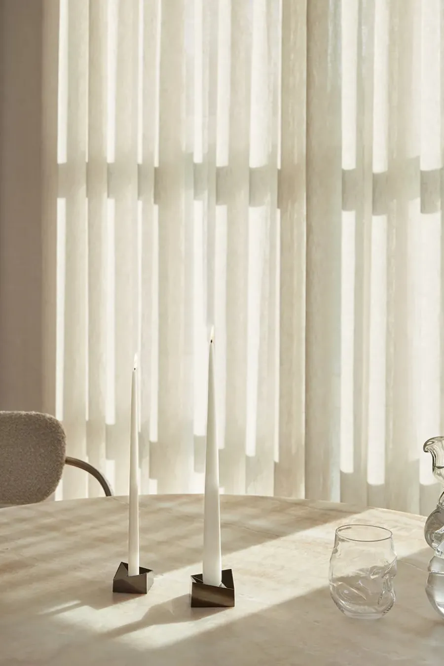 Reflect Lysestage, sort krom fra<STOFF Nagel New