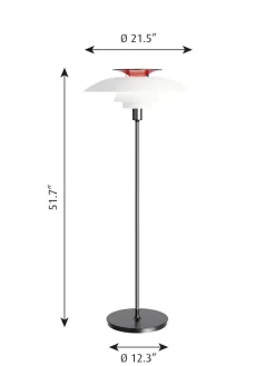 Reparationssæt til PH 80 Gulvlampe fra<Louis Poulsen