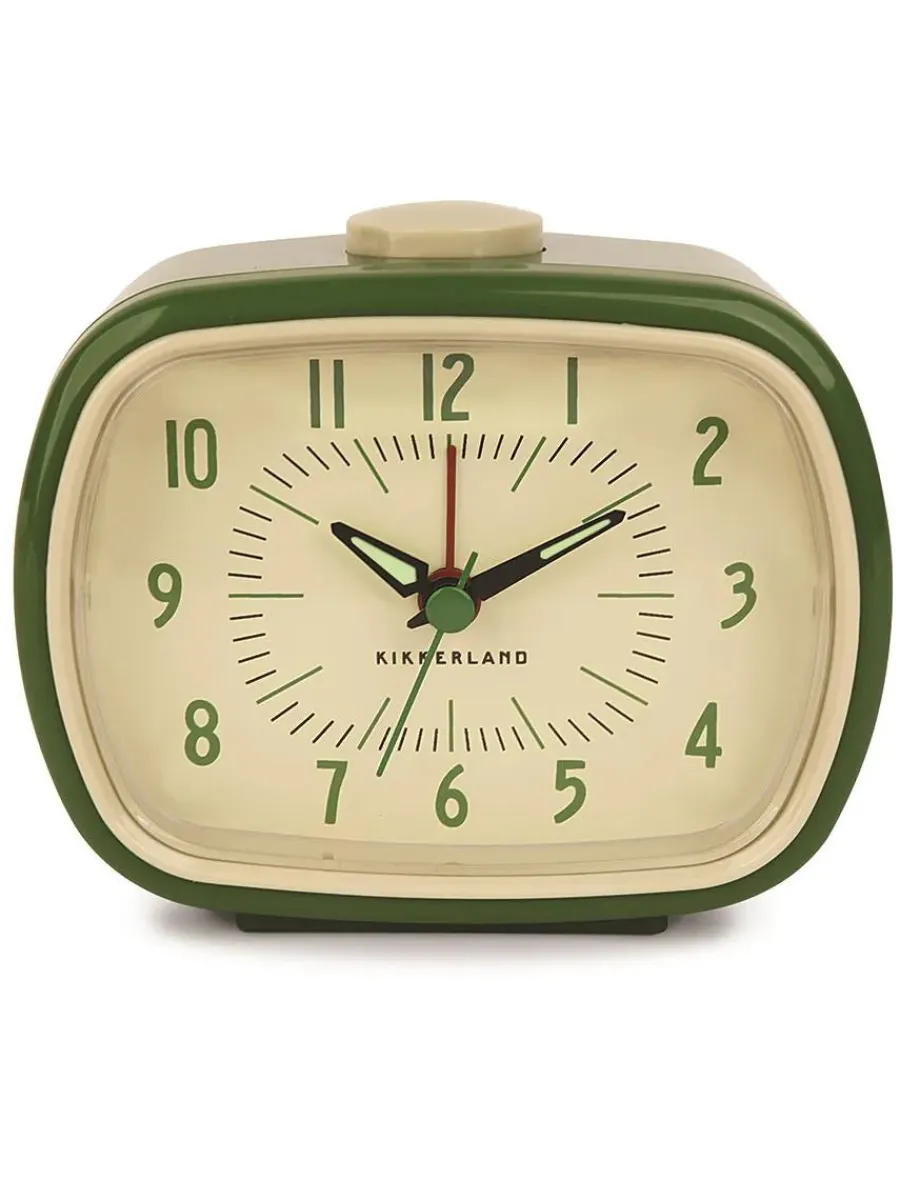 Retro Alarm Clock, green fra<Kikkerland Sale