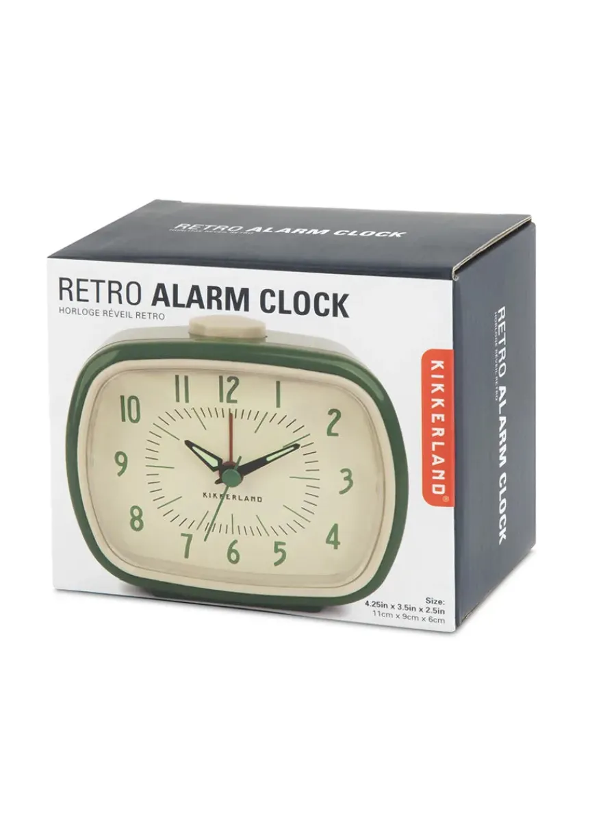 Retro Alarm Clock, green fra<Kikkerland Sale