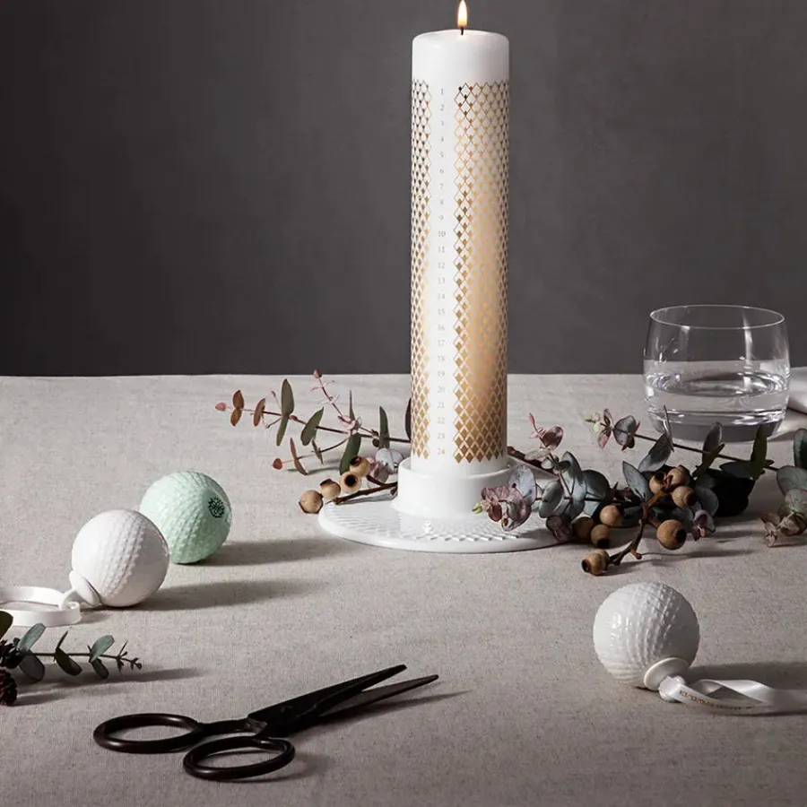 Rhombe Bloklysestage fra<Lyngby Porcelæn Hot