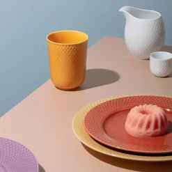 Rhombe krus, gul fra<Lyngby Porcelæn Clearance