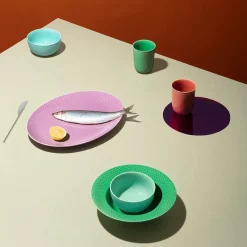 Rhombe krus, mørk blå fra<Lyngby Porcelæn Sale