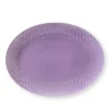 Rhombe ovalt fad, lys lilla fra<Lyngby Porcelæn Hot