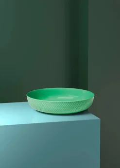 Rhombe serveringsskål, hvid fra<Lyngby Porcelæn