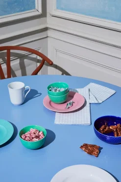 Rhombe skål, blå Ø17,5 fra<Lyngby Porcelæn Discount