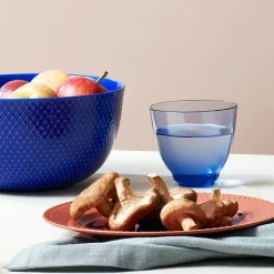 Rhombe skål, blå Ø17,5 fra<Lyngby Porcelæn Discount