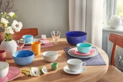 Rhombe skål, mørk blå Ø22 cm fra<Lyngby Porcelæn Sale