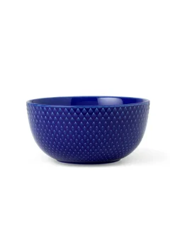 Rhombe skål, mørk blå Ø22 cm fra<Lyngby Porcelæn Sale