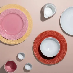 Rhombe tallerken, sand Ø27 cm fra<Lyngby Porcelæn Hot