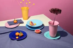 Rhombe vase, gul fra<Lyngby Porcelæn Hot