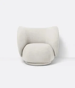 Rico Lounge Chair, bouclé i off-white fra<Ferm Living Outlet