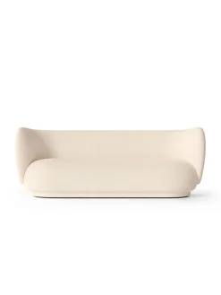 Rico Sofa 3 Bouclé, off-white fra<Ferm Living Clearance
