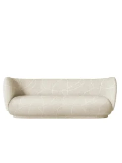 Rico Sofa 3 Bouclé, off-white fra<Ferm Living Clearance